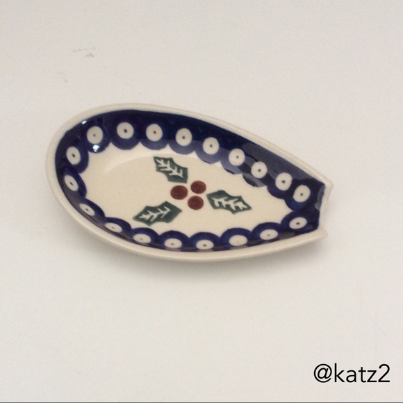 Boleslawiec Polish Pottery Spoon Rest NWOT - Picture 1 of 3